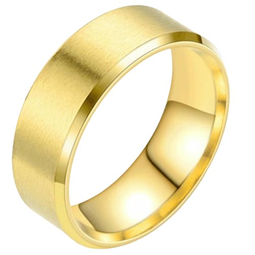 Jpltlvy Ring aus Titanstahl, matt, schlichtes Design, klassisches Geschenk für Herren, 34 Jpltlvy Ring aus Titanstahl, matt, schlichtes Design, klassisches Geschenk für Herren, 34 von Jpltlvy