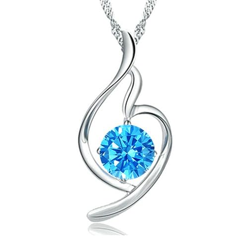 Jpltlvy Silver Graceful Curve Pendant Necklace Flowing Contour Design Delicate Collarbone Chain Birthday Gift for Women von Jpltlvy