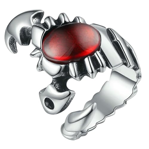 Jpltlvy Skorpion-Ring für Herren, Titanstahl, stilvolles Design, Geschenk, 34 von Jpltlvy