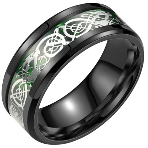 Jpltlvy Trendiger Titan-Stahl-Herrenring mit Drachen-Design als stilvolles Accessoire, passendes Geschenk für Ihn, 38 Jpltlvy Trendiger Titan-Stahl-Herrenring mit Drachen-Design als stilvolles Accessoire, passendes Geschenk für Ihn, 38 von Jpltlvy