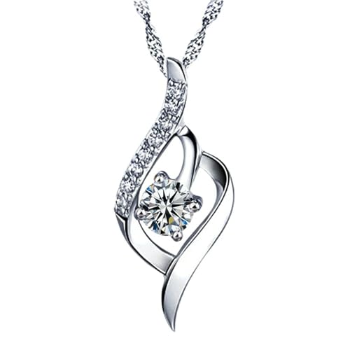 Jpltlvy Women's Fashionable Cubic Zirconia Pendant Necklace Short Collarbone Chain for Daily and Special Occasions von Jpltlvy