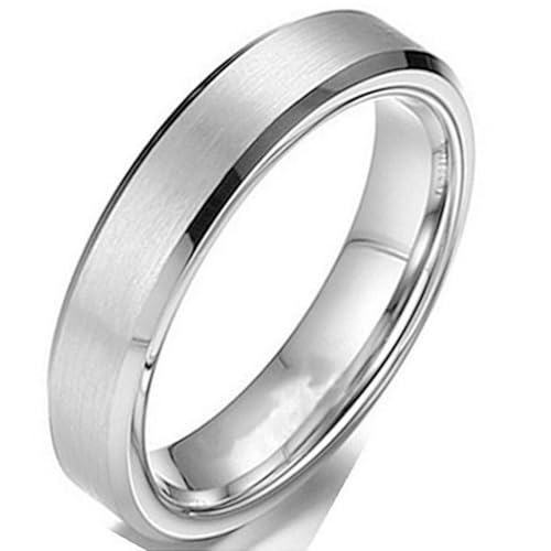 Matte Edelstahl-Ringe für Sie und Ihn, minimalistisch, passendes Band, einzigartiges massives Kreis-Design, alltägliches Paar, Schmuck, Geschenk, 5 Matte Edelstahl-Ringe für Sie und Ihn, minimalistisch, passendes Band, einzigartiges massives Kreis-Design, alltägliches Paar, Schmuck, Geschenk, 5 von Jpltlvy