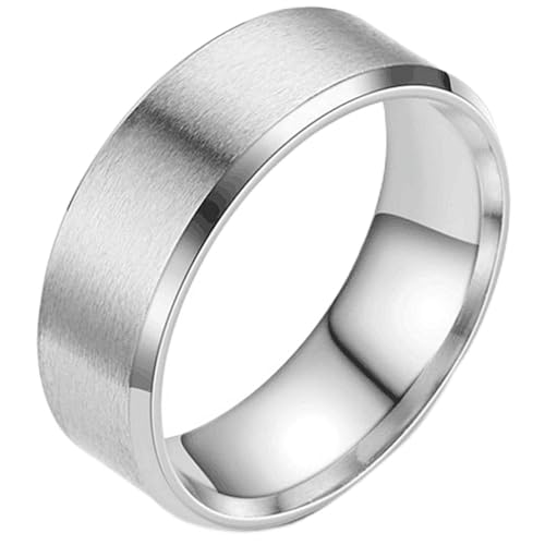 Matte Edelstahl-Ringe für Sie und Ihn, minimalistisch, passendes Band, einzigartiges massives Kreis-Design, alltägliches Paar, Schmuck, Geschenk, 9 Matte Edelstahl-Ringe für Sie und Ihn, minimalistisch, passendes Band, einzigartiges massives Kreis-Design, alltägliches Paar, Schmuck, Geschenk, 9 von Jpltlvy