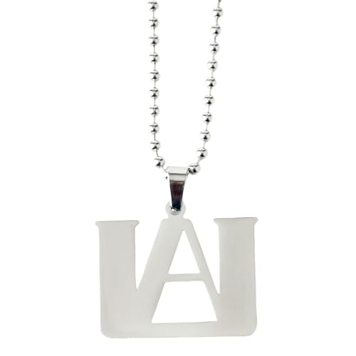 Minimalistische Buchstaben-A-Halskette, Schlüsselanhänger, Schmuck, einfacher Initialen-Anhänger für Damen und Herren, für den täglichen Gebrauch Minimalistische Buchstaben-A-Halskette, Schlüsselanhänger, Schmuck, einfacher Initialen-Anhänger für Damen und Herren, für den täglichen Gebrauch von Jpltlvy