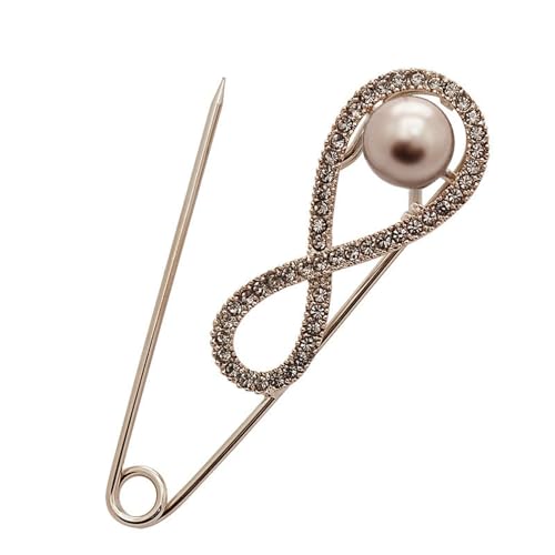 Minimalistische Strass-Kragennadel für Damen, große Anti-Spalt-Brosche, Pullover, Cardigan, Verzierung, modisch, Mantelclip, Geschenk, Brosche von Jpltlvy