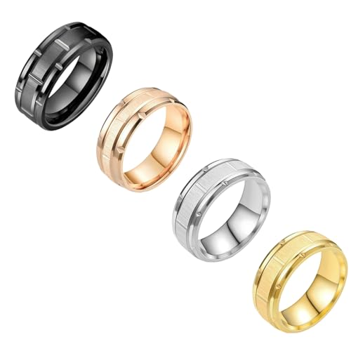Minimalistischer Ring aus Titanstahl, neutrales Design, täglicher Schmuck, einzigartig, mattes Finish, passendes Zubehör, 33 cm von Jpltlvy