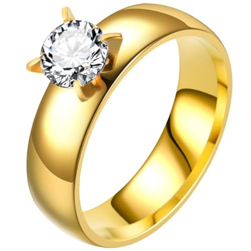 Paarringe aus Edelstahl, Zirkonia, minimalistisches, modernes Design, leichter Schmuck, Titan-Armbänder, 9 von Jpltlvy