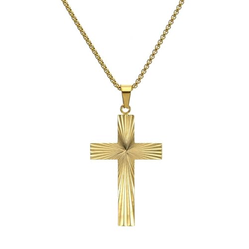 Stainless Steel Light Reflecting Cross Necklace for Men Unique Optical Cut Pendant Urban Artistic Jewelry Gift for Him Stainless Steel Light Reflecting Cross Necklace for Men Unique Optical Cut Pendant Urban Artistic Jewelry Gift for Him von Jpltlvy