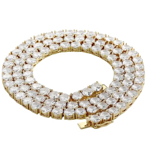 Tenniskette mit Zirkonia, Schmuck für Damen und Herren, Hiphop-Stil, minimalistisches Design, Halskette, Armband, Kombination, tägliches Tragen, Geschenk, 3 mm,50 cm Tenniskette mit Zirkonia, Schmuck für Damen und Herren, Hiphop-Stil, minimalistisches Design, Halskette, Armband, Kombination, tägliches Tragen, Geschenk, 3 mm,50 cm von Jpltlvy