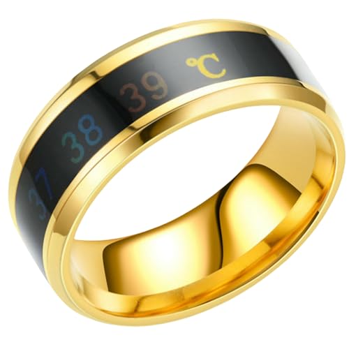 Thermochromer Paarring aus Edelstahl, temperaturempfindlich, Titanschmuck, modern, minimalistisch, für den täglichen Gebrauch, zierliches Geschenk, 38 Thermochromer Paarring aus Edelstahl, temperaturempfindlich, Titanschmuck, modern, minimalistisch, für den täglichen Gebrauch, zierliches Geschenk, 38 von Jpltlvy