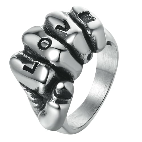 Titan Punk Faust Ring Herren mutig Vintage Schmuck Geschenk, 33 cm von Jpltlvy