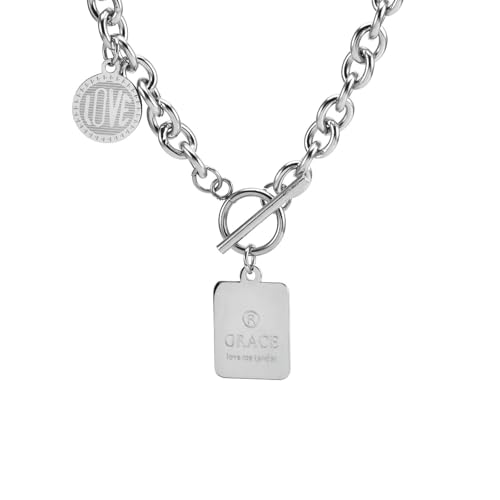 Titan-Stahl O-Ring Anhänger Halskette für Männer Trendy Square Runde Disc Hip Hop Chain Urban Streetwear Jewelry Geschenk Titan-Stahl O-Ring Anhänger Halskette für Männer Trendy Square Runde Disc Hip Hop Chain Urban Streetwear Jewelry Geschenk von Jpltlvy
