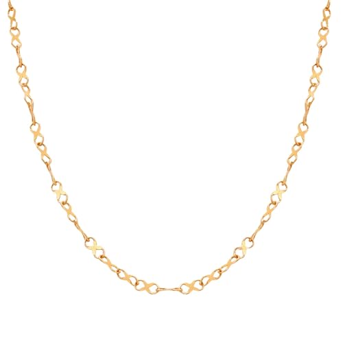 Titan-Stahl-Perlenketten-Set für Damen, quadratisch, minimalistisches Design, handverbunden, symbolischer Schmuck, Geschenk von Jpltlvy