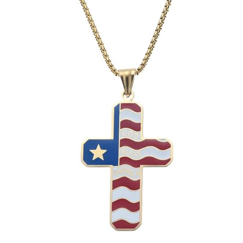 Titanium Steel Hip Hop Cross Necklace for Men 19K Gold Plated Star Pendant Gothic Punk Jewelry Gift for Him Titanium Steel Hip Hop Cross Necklace for Men 19K Gold Plated Star Pendant Gothic Punk Jewelry Gift for Him von Jpltlvy