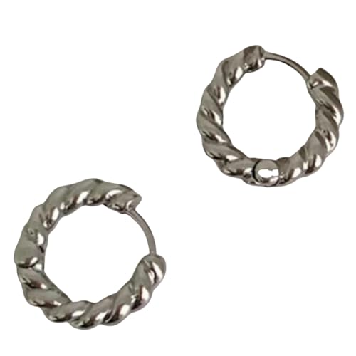 Twisted Golden Kleine Creolen Chic Ins-Style Ohrringe für Frauen Täglich Vielseitige Mode Ohrschmuck, Ohrring von Jpltlvy