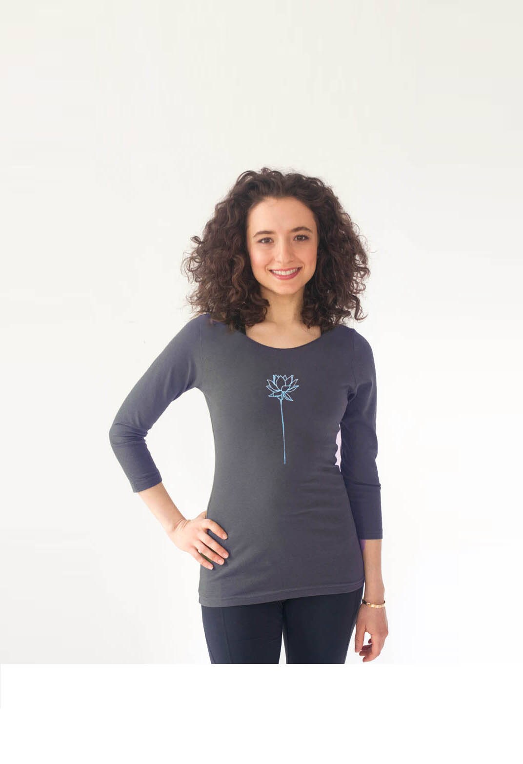 Womens Yoga T-Shirt Grau | Oben Kleidung Tshirt Trainingskleidung Womens Yoga T-Shirt Grau | Oben Kleidung Tshirt Trainingskleidung von Jqlovesu