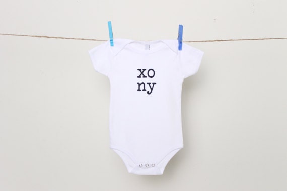 xo Ny Baby Body, Nyc Baby, Geschenk, Neugeborenes Boy Baby-Mädchen-Geschenk, Kleinkind Ein Stück, Baby-Dusche-Geschenk, Umarmungen Und Küsse von Jqlovesu