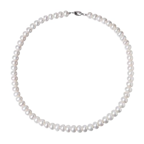 Jrysxc Perlenkette für Damen – Zeitlose Süßwasserperlen Schmuck Geschenkidee, Elegant für Hochzeiten, Geburtstage & besondere Anlässe Jrysxc Perlenkette für Damen – Zeitlose Süßwasserperlen Schmuck Geschenkidee, Elegant für Hochzeiten, Geburtstage & besondere Anlässe von Jrysxc