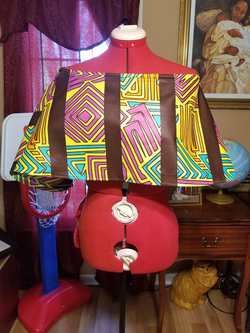 Ankara Print Crop Top Mit Rüschen von JsuisDesigns