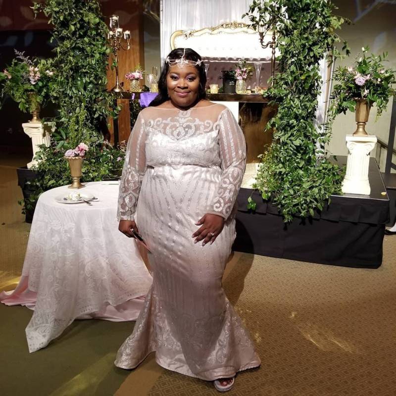 Blush Und Silber Glitzer Meerjungfrau Kleid Blush Und Silber Glitzer Meerjungfrau Kleid von JsuisDesigns