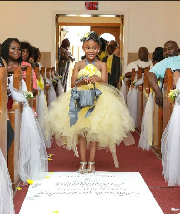 Gelb/Grau Tüllhalter Tutu Kleid von JsuisDesigns