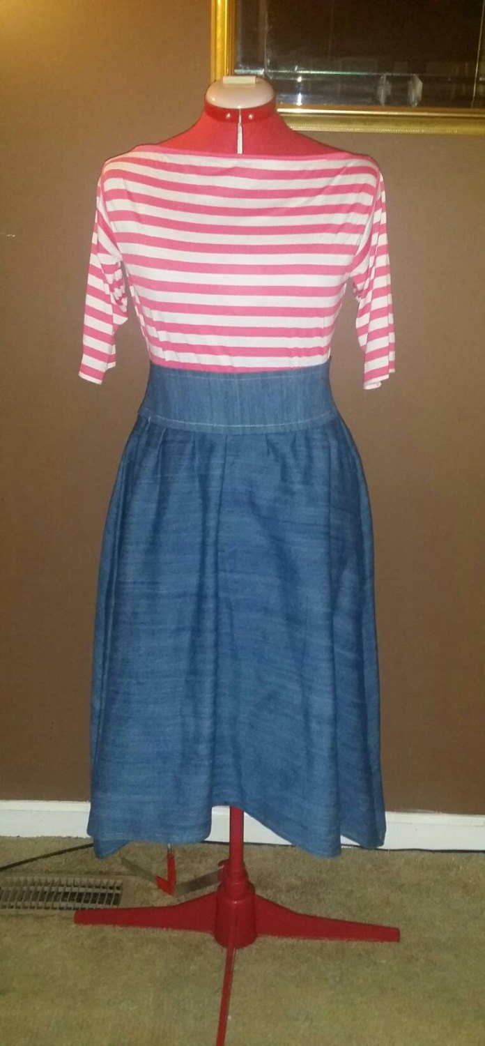 Jeansrock Mit Hoher Taille Jeansrock Mit Hoher Taille von JsuisDesigns