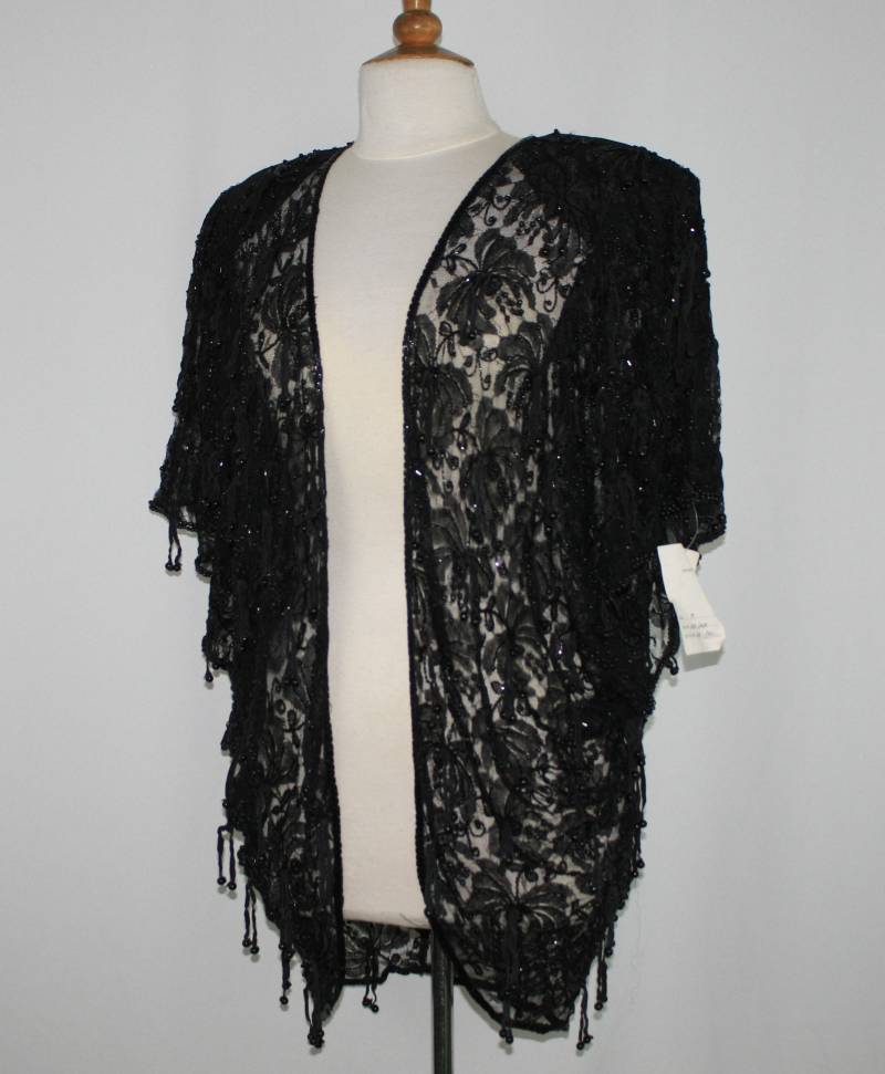 Jtrimming Vintage Domin Kurzarm-Handarbeit Mit Perlen Und Wildleder Zum Aufhängen An Spitze, Stil 1160 von Jtrimming