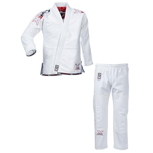 Ju-Sports BJJ-GI EXTREME 2.0 White Kids Boy M3 I Erstklassiger Brazilian Jujutsu Anzug speziell für Kinder nach Vorgaben der JJIF I Mehrfach vernäht I 100% Baumwolle von Ju-Sports