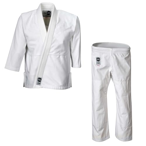 Ju-Sports Ju-Jutsu Pearl Bonsai Kids 150 I Leichter, schlanker Brazilian Jujutsu Anzug speziell für Kinder I BJJ Gi mit hochwertigem Finish I 100% Baumwolle von Ju-Sports