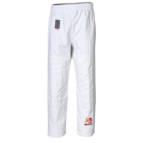 Ju-Sports Judohose 150 "Brasilia Weiß I Massive Judohose mit Gummubund & zusätzlicher Schnürung I 100% Baumwolle I Auch für Sportarten wie Karate & MMA UVM. von Ju-Sports