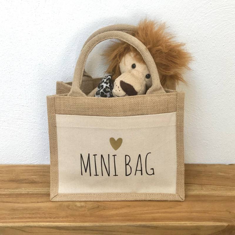 Kleine Jutetasche „Minibag", Shopper, Bag, Shoppertasche, Für Die Kleinen, Mini Geburt, Partnerlook Mit Mama Kleine Jutetasche „Minibag", Shopper, Bag, Shoppertasche, Für Die Kleinen, Mini Geburt, Partnerlook Mit Mama von JuArt2Werkstatt