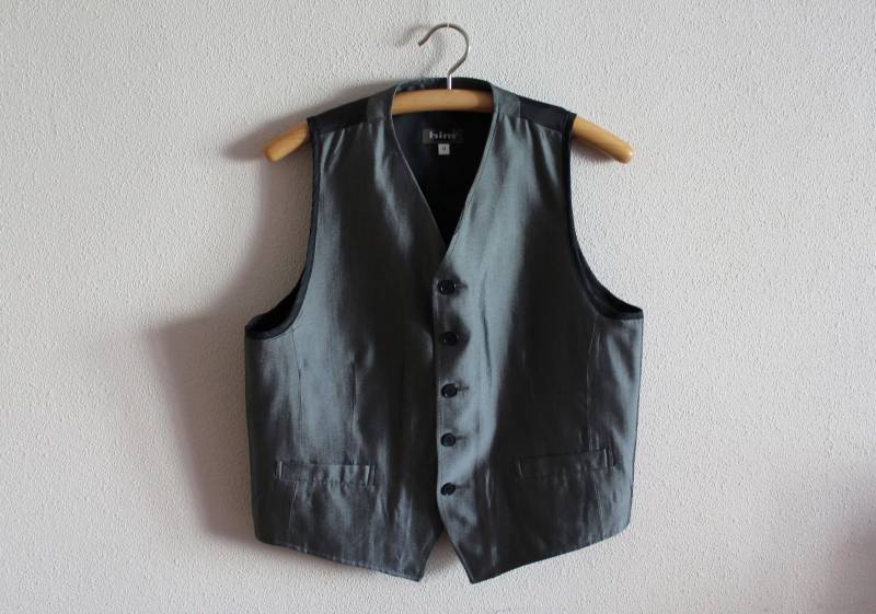 Herren Weste Grau Formal Fitted Edwardian Victorian Renaissance Steampunk Barock von JuJuVintageFinds