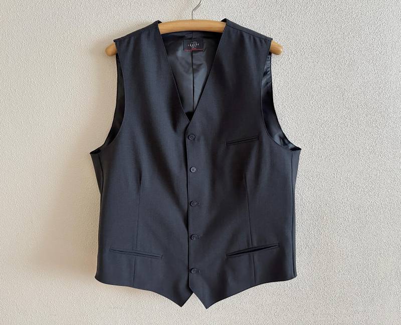 Herren Weste Grau Wollmischung Formell Ausgestattet Gentlemen's Steampunk Edwardian Victorian Renaissance Barock von JuJuVintageFinds