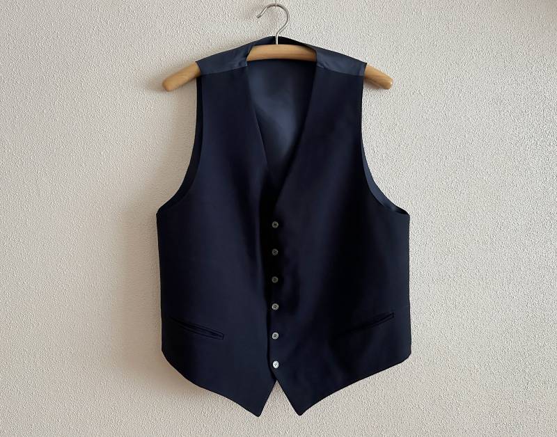 Herren Weste Navy Blaue Gentlemen's Formelle Ausgestattet Edwardian Victorian Steampunk Barock von JuJuVintageFinds