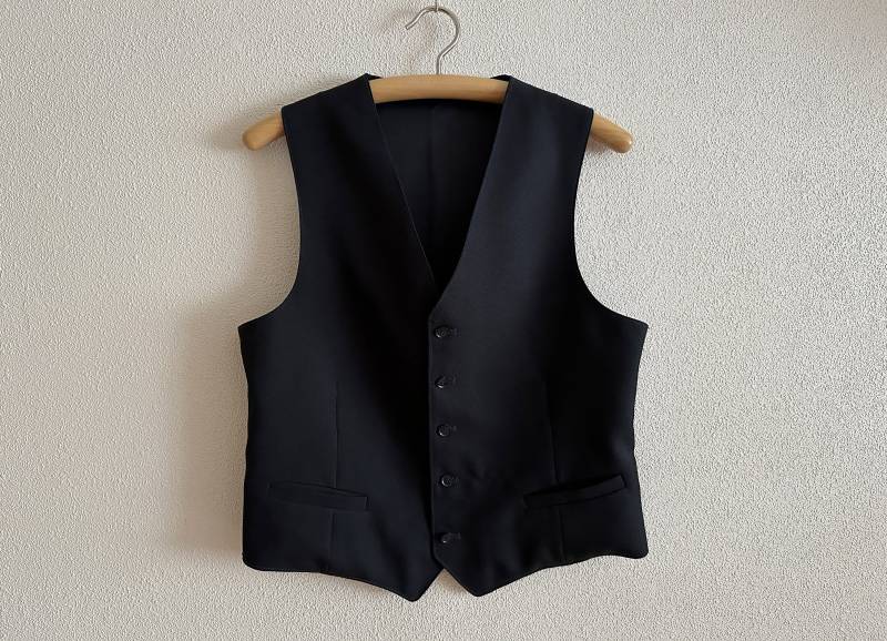 Herren Weste Schwarze Schwarz Formelle Taillierte Edwardian Victorian Renaissance Steampunk von JuJuVintageFinds