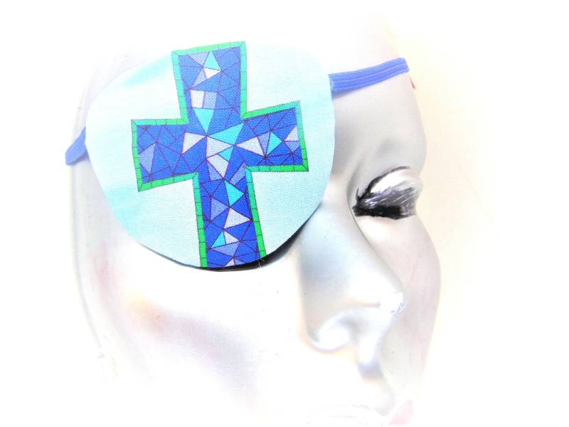 Augenklappe Für Erwachsene "Sacred Cross" -Handgefertigte Augenklappe - Designer Augenschutz Augenklappe." von JuLLuJ