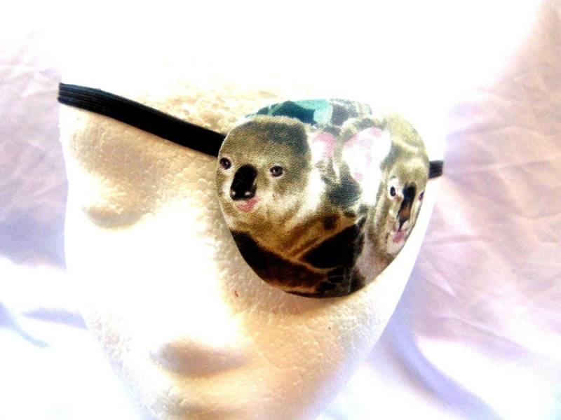 Handgemachte Koala Augenklappe, Sehhilfe, Katarakt Unterstützung von JuLLuJ