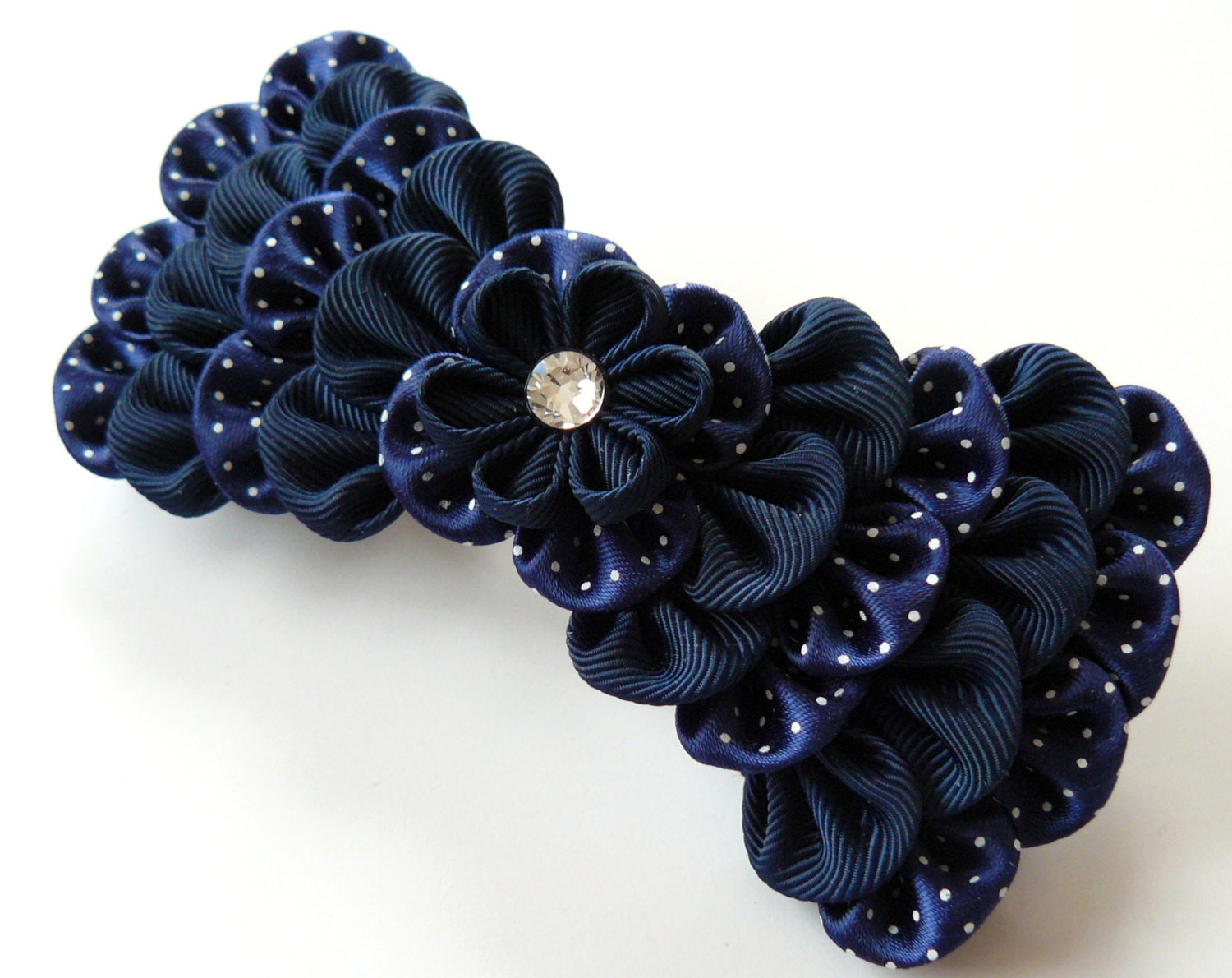 Kanzashi Blumen Haarspange Haarspange Aus Satinband Kanzashi Blumen Haarspange Haarspange Aus Satinband von JuLVa