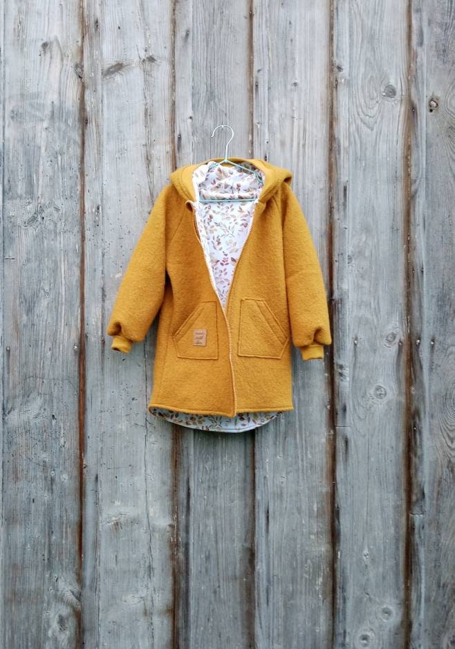 Walkmantel/Wollwalkjacke Für Kinder Mit Baumwoll Futter. Größe. 104-110 Sofort Lieferbar von JuTTanDE