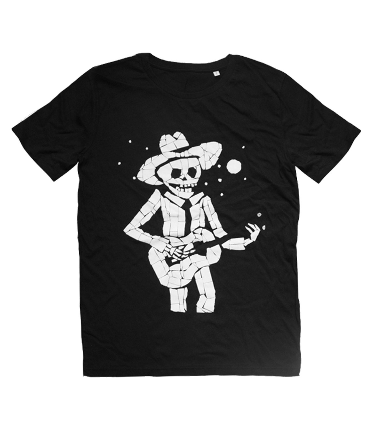 Bio T-Shirt Skelett Gitarre Spielend Bio T-Shirt Skelett Gitarre Spielend von JuanisDead