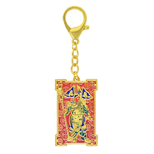 FengShui Schlüsselanhänger Drache Kuan Kung Anti-Gewalt Talisman W4968 von Juanxian