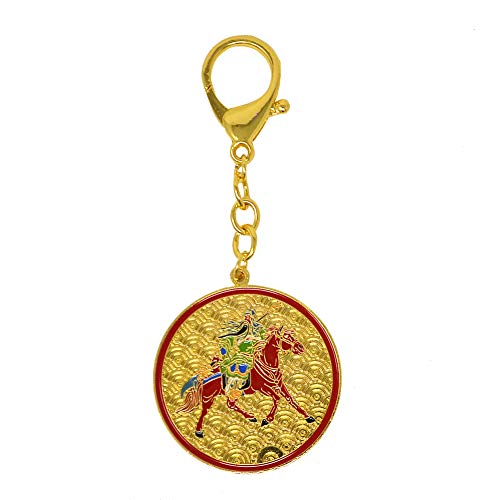 Kuan Kung auf Pferd, Anti-Vertreiber Schlüsselanhänger W4265 von Juanxian