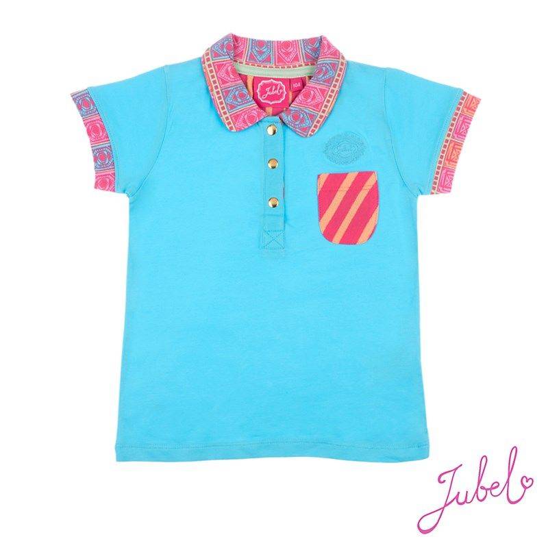 Jubel Bombay Festival Polo Shirt blau Mädchen von Jubel
