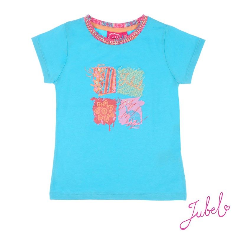 Jubel Bombay Festival T-Shirt blau Mädchen von Jubel