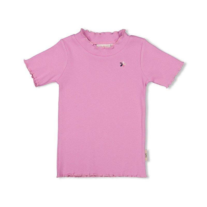 Jubel Dream About Summer T-Shirt gerippt pink von Jubel