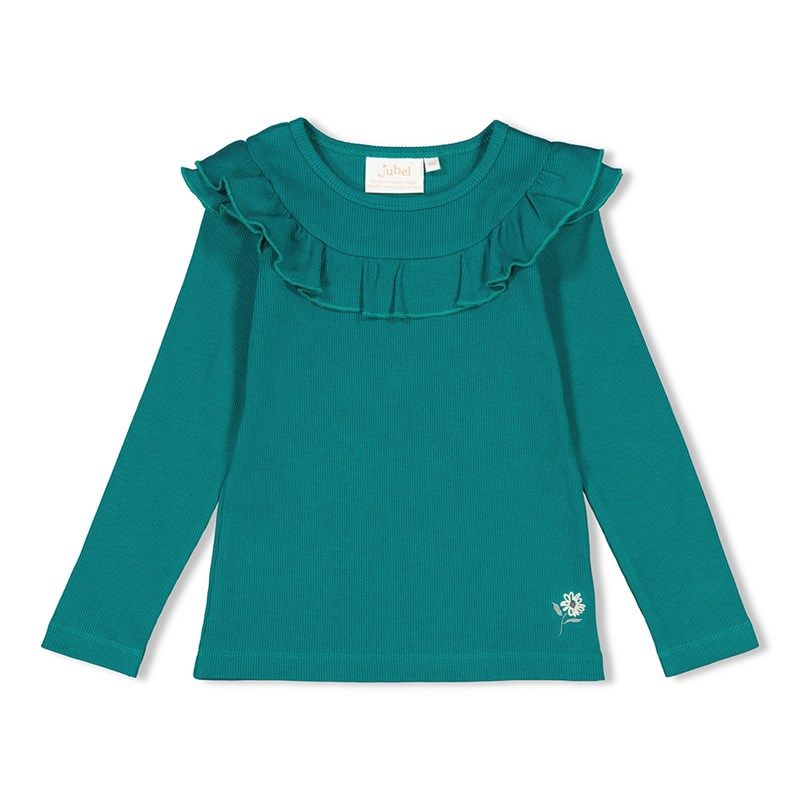 Jubel Girls Club Longsleeve Rüschen teal Winter von Jubel