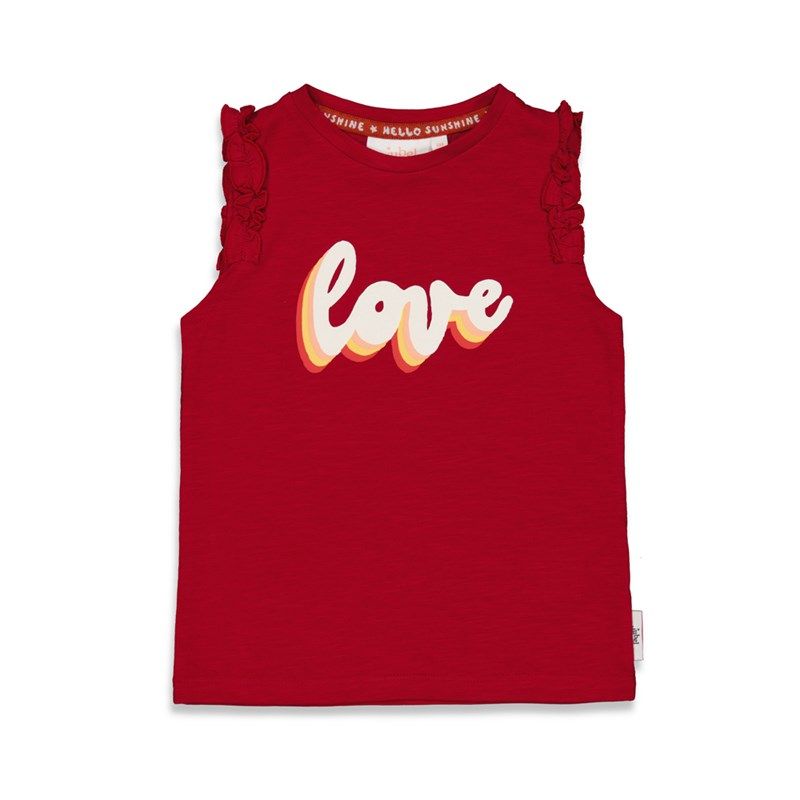 Jubel Have A Nice Daisy Mädchen T-Shirt Sommer dunkelrot von Jubel