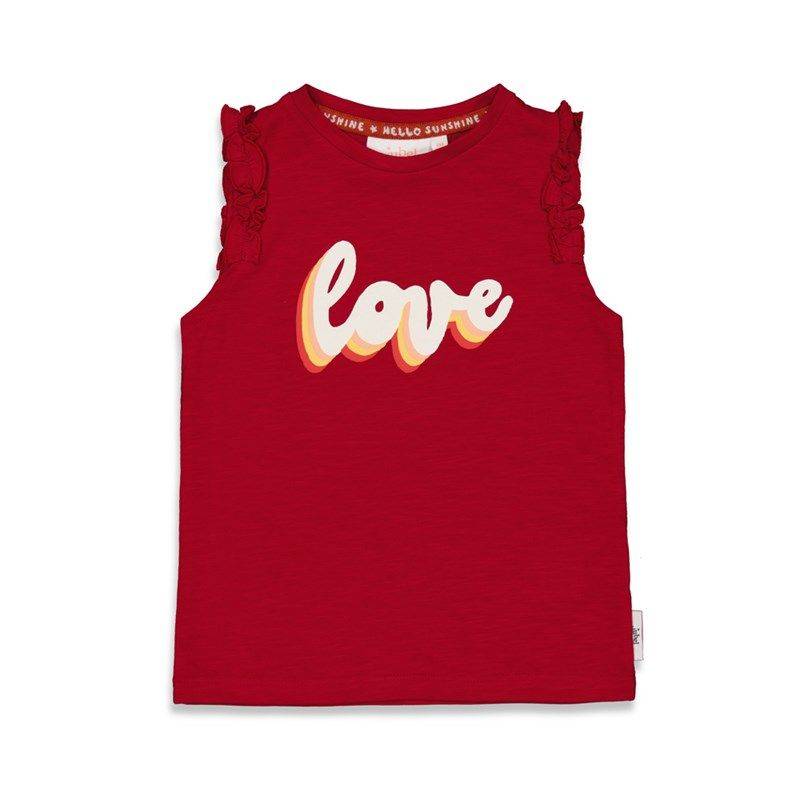 Jubel Have A Nice Daisy Mädchen T-Shirt Sommer dunkelrot von Jubel