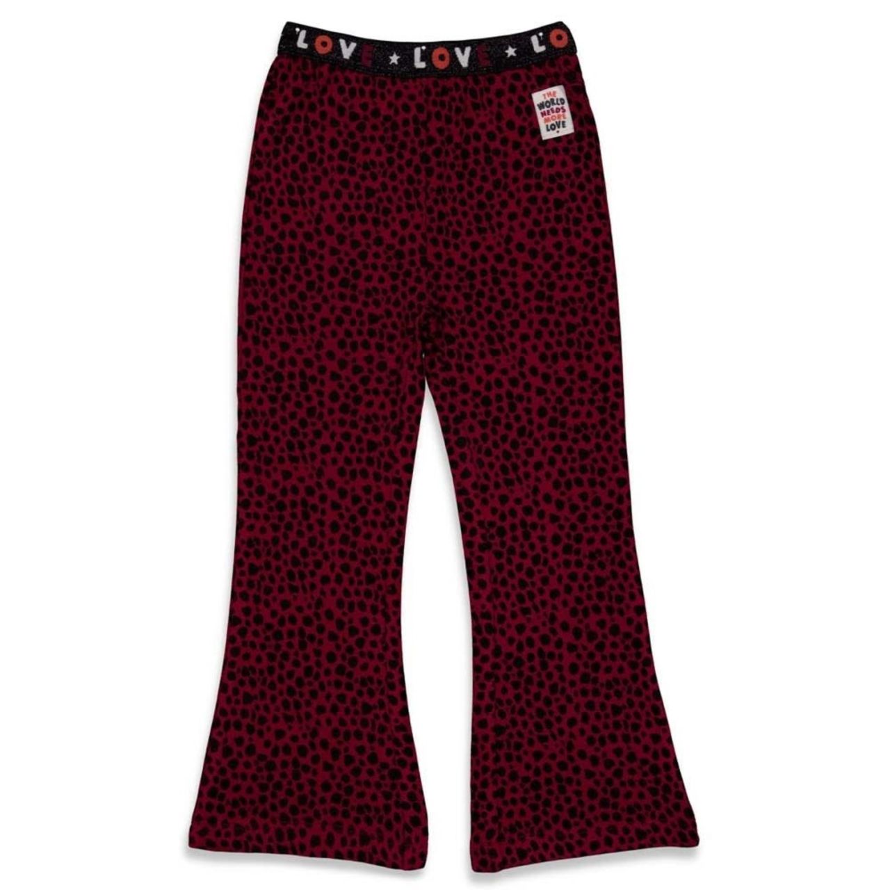 Jubel Zebra Leggings Mädchen bordeaux mit Schlag von Jubel