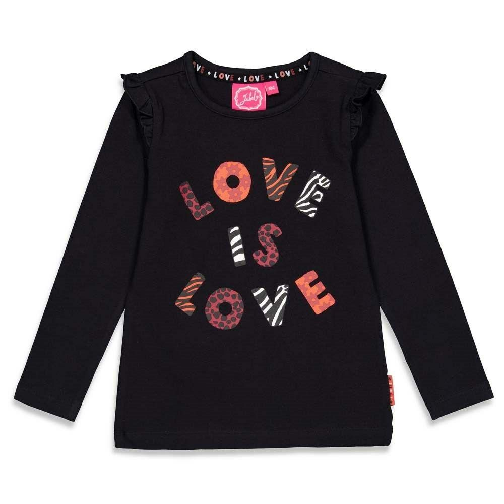 Jubel Zebra Longsleeve Mädchen black von Jubel